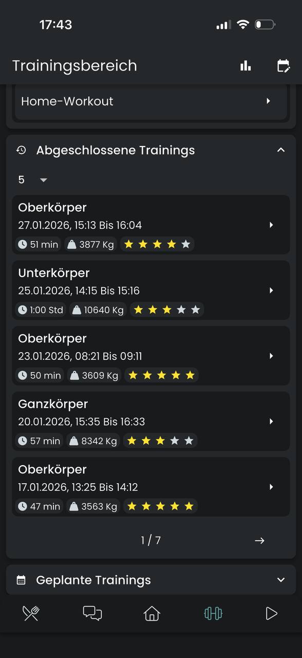 App Screenshot 3 – Fortschritt analysieren
